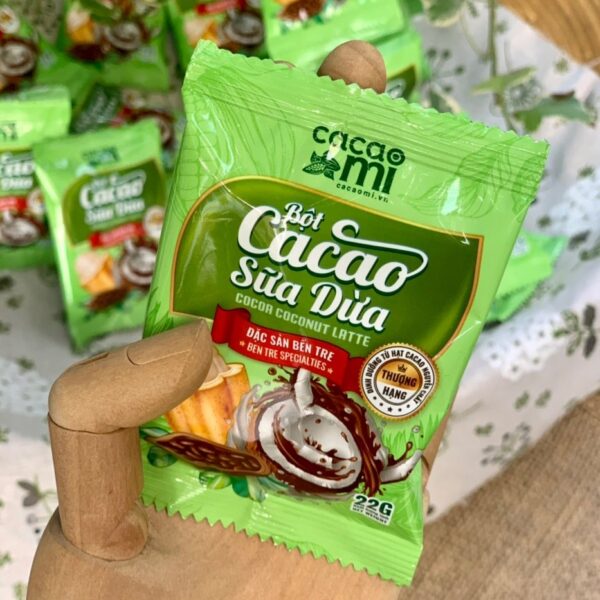 Cacao Sữa Dừa Tự Nhiên CacaoMi Vị Ngọt Dịu Thơm Ngon Đậm Đà Ca Cao Thượng Hạng Hộp 10 gói - Hình ảnh 2
